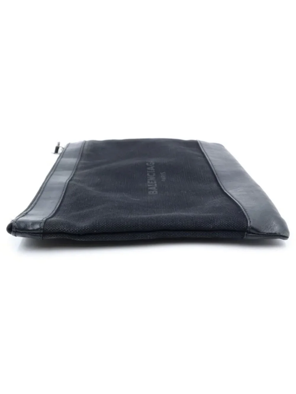Balenciaga logo leather